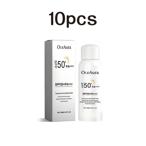 Oceaura 100ml Sunscreen Spray Body Face Nourish Anti Solar Lasting Oil Control Uv Protection Sunblock Waterproof Anti Sun Spray