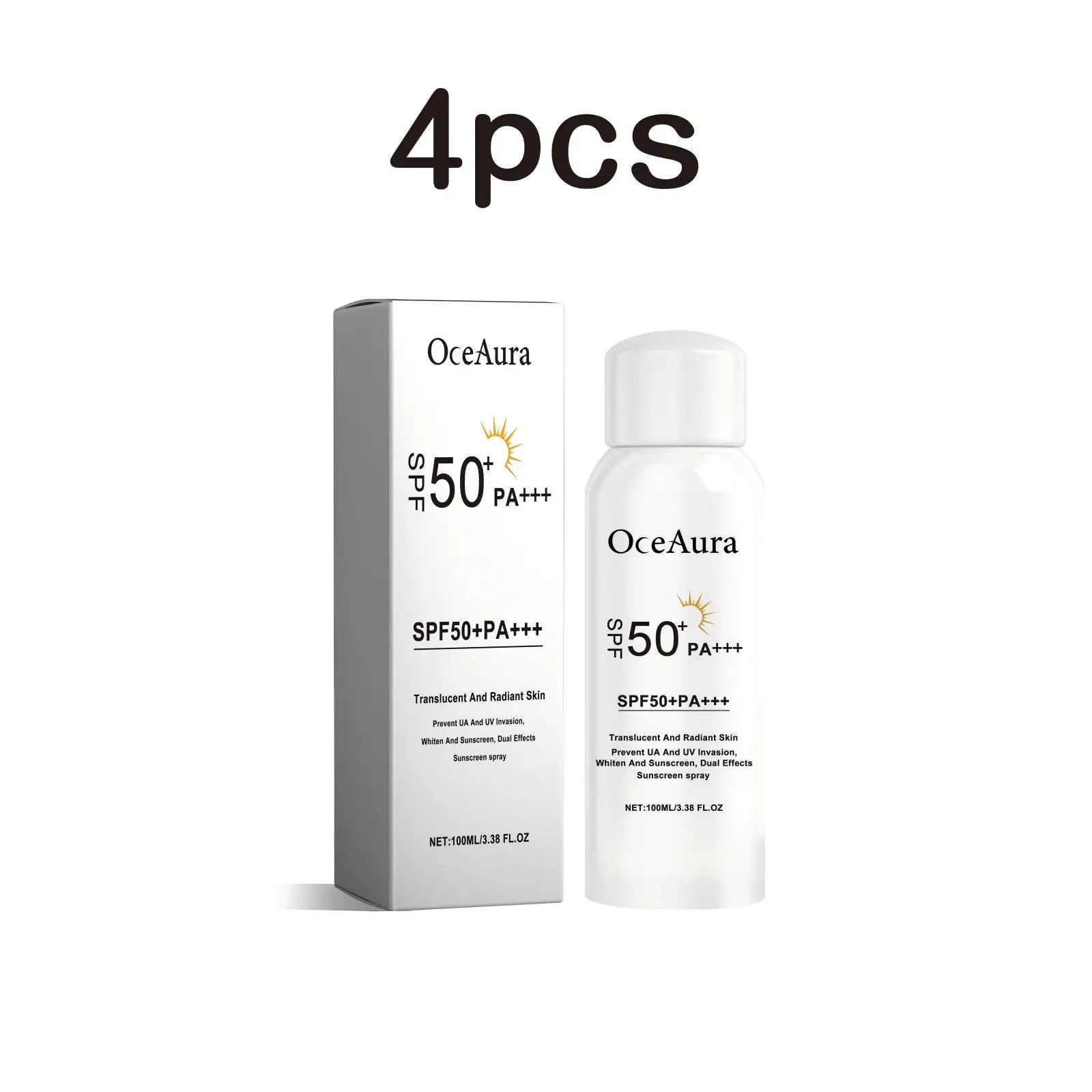 Oceaura 100ml Sunscreen Spray Body Face Nourish Anti Solar Lasting Oil Control Uv Protection Sunblock Waterproof Anti Sun Spray